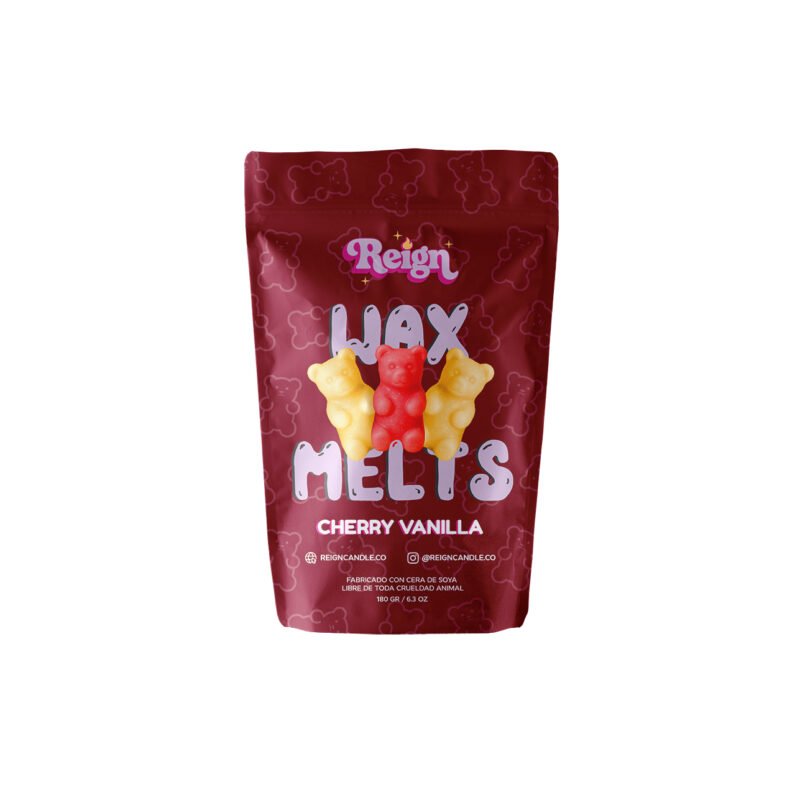 Bolsa roja de wax melts Cherry Vanilla de Reign