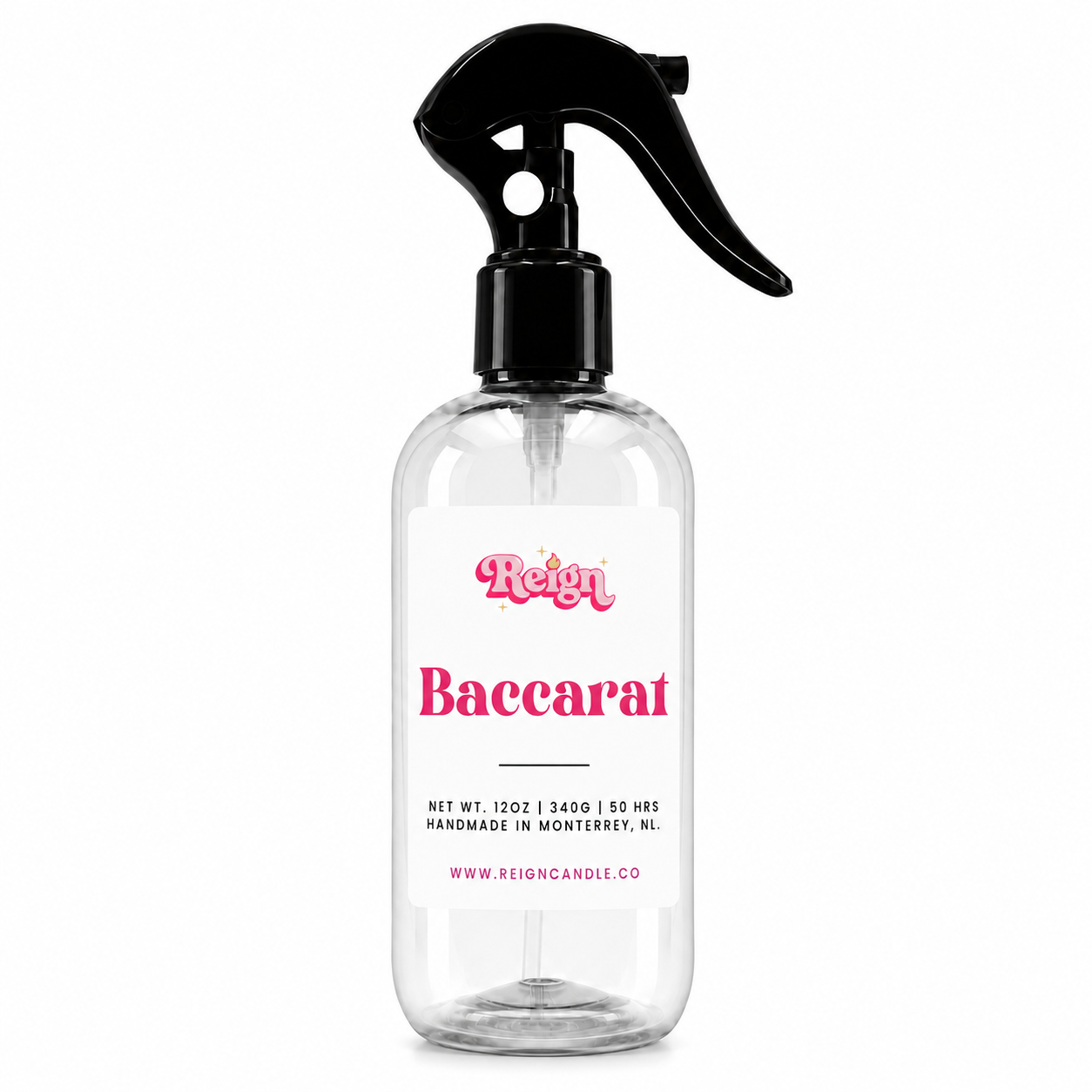 Botella de room spray Baccarat de Reign
