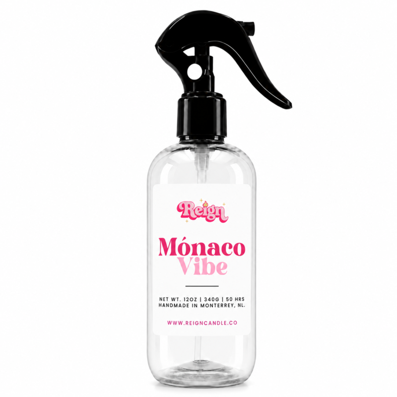 Botella de room spray Mónaco Vibe de Reign