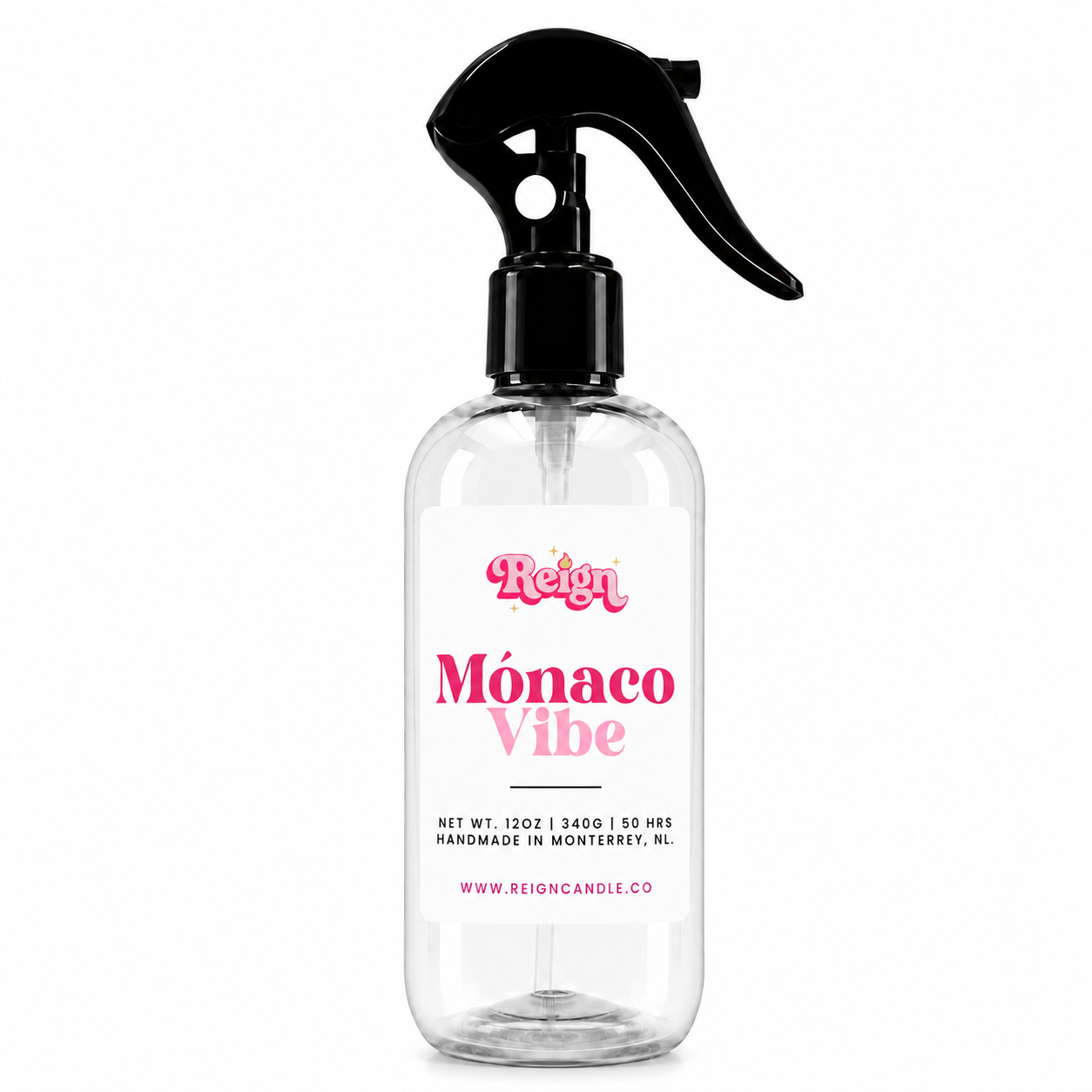Botella de room spray Mónaco Vibe de Reign